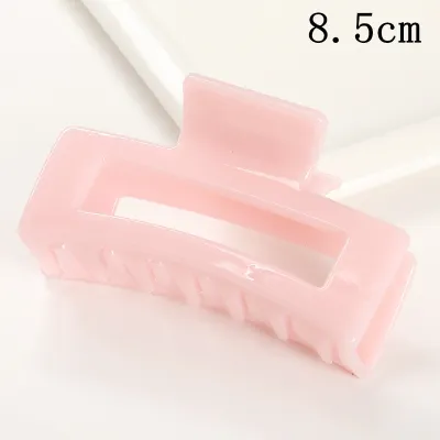 Women's Fashion Frosted Resin Rectangle Hair Claw