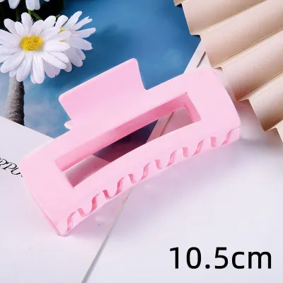 Women's Fashion Frosted Resin Rectangle Hair Claw