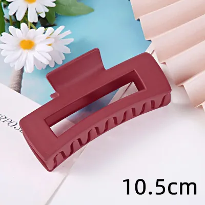 Women's Fashion Frosted Resin Rectangle Hair Claw