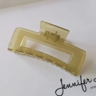 Women's Fashion Frosted Resin Rectangle Hair Claw