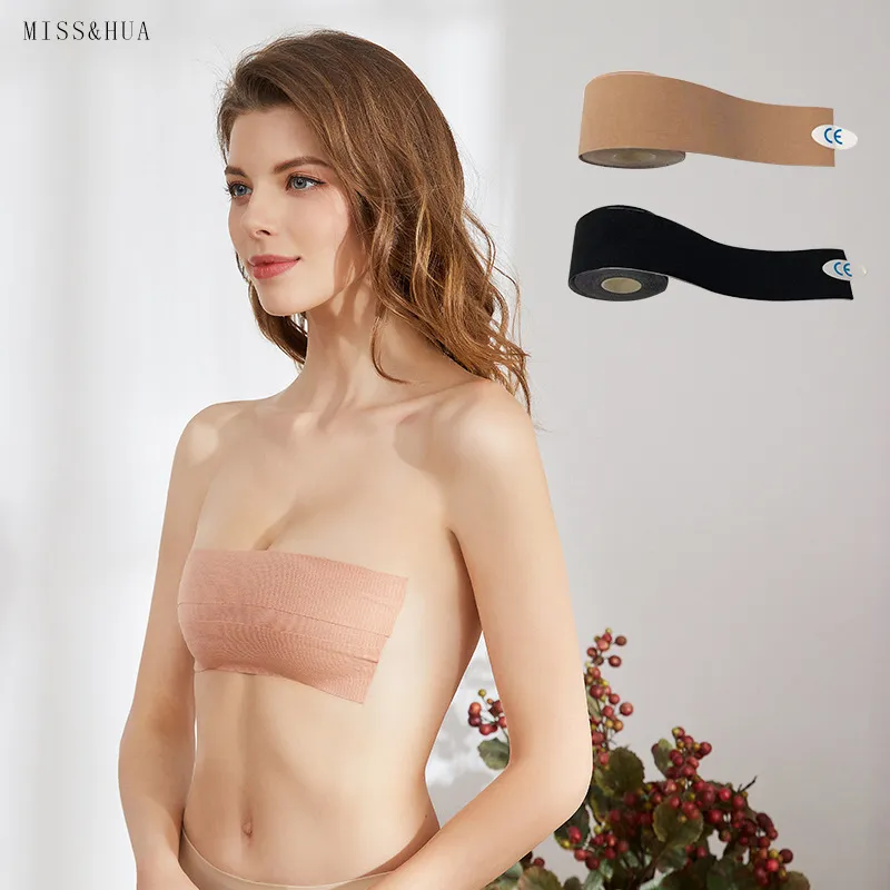 Women Creative Invisible Elastic Self-Adhesive Tape Pattern Bra