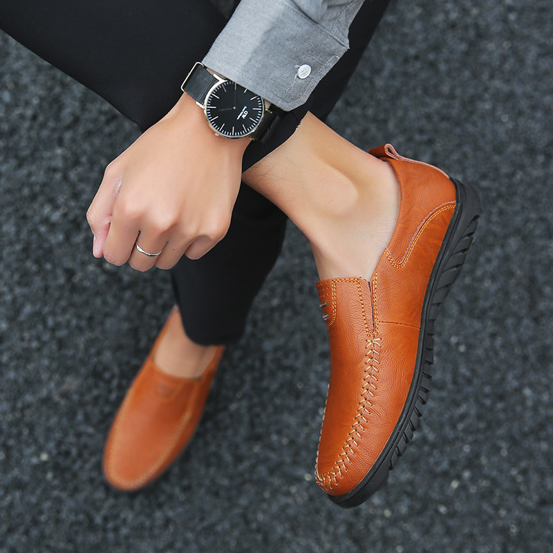 Wholesale Men Casual Leather Low Top Oxford Shoes