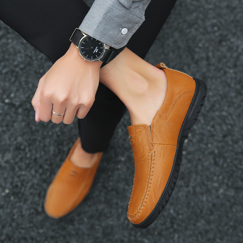 Wholesale Men Casual Leather Low Top Oxford Shoes