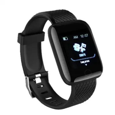 Fashion Silicone Strap Smart Watch with Heart Rate Sports Message Reminder
