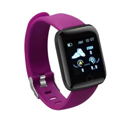 Fashion Silicone Strap Smart Watch with Heart Rate Sports Message Reminder