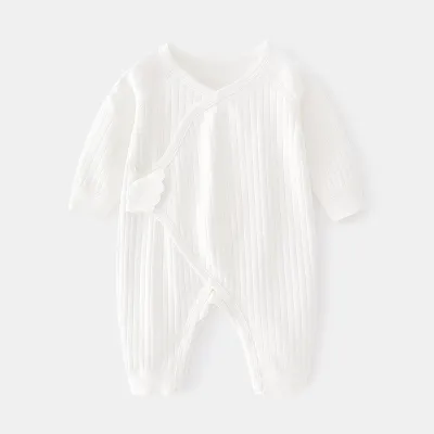 Baby Cute Cotton Stripe Cloud Romper Unisex Long Sleeves Butterfly Coat Leisure