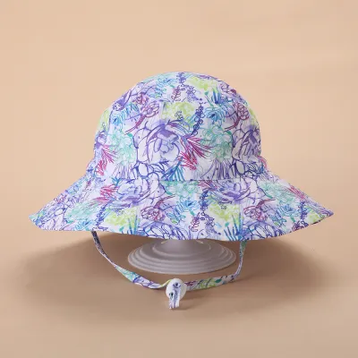 Kids Quick-Dry Breathable Beach Fisherman Hat Sunscreen Adjustable Dome Hat