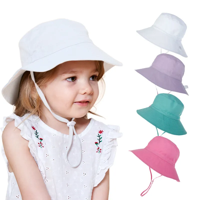 Kids Quick-Dry Breathable Beach Fisherman Hat Sunscreen Adjustable Dome Hat