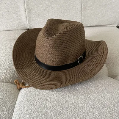 Unisex Solid Color Street Braided Sun Hat