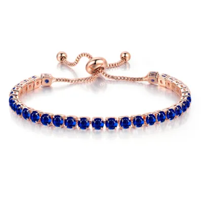 Women Fashion Simple Crystal Zircon Adjustable Bracelet