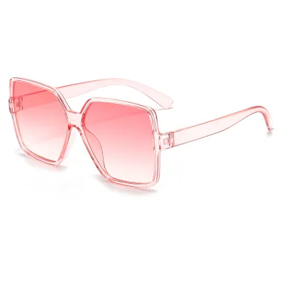 Women Fashion Large Square Frame AC PC All-Match Sunglasses
