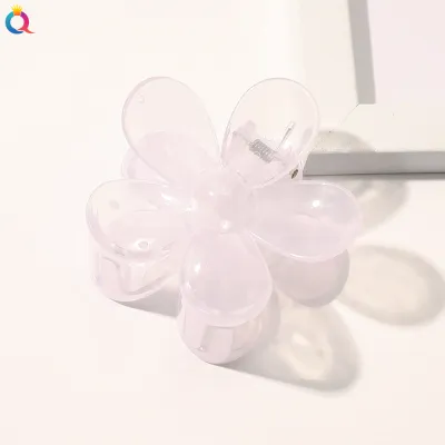 Women's Fashion Simple Resin Autumn Winter Color Floral Hair Clip