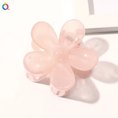 Women's Fashion Simple Resin Autumn Winter Color Floral Hair Clip