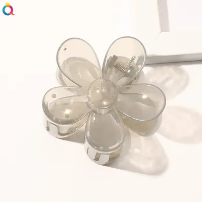Women's Fashion Simple Resin Autumn Winter Color Floral Hair Clip