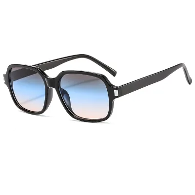 Men Vintage Square Frame AC Lens Sunglasses