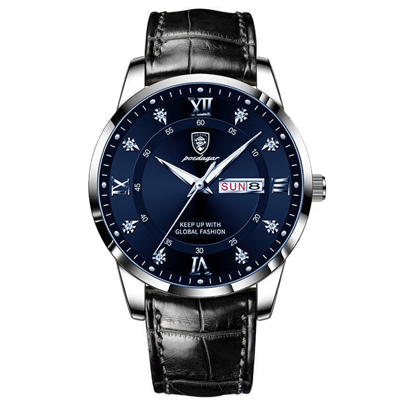 Wholesale Men Fashion Round Dial Luminous Calendar Ultra