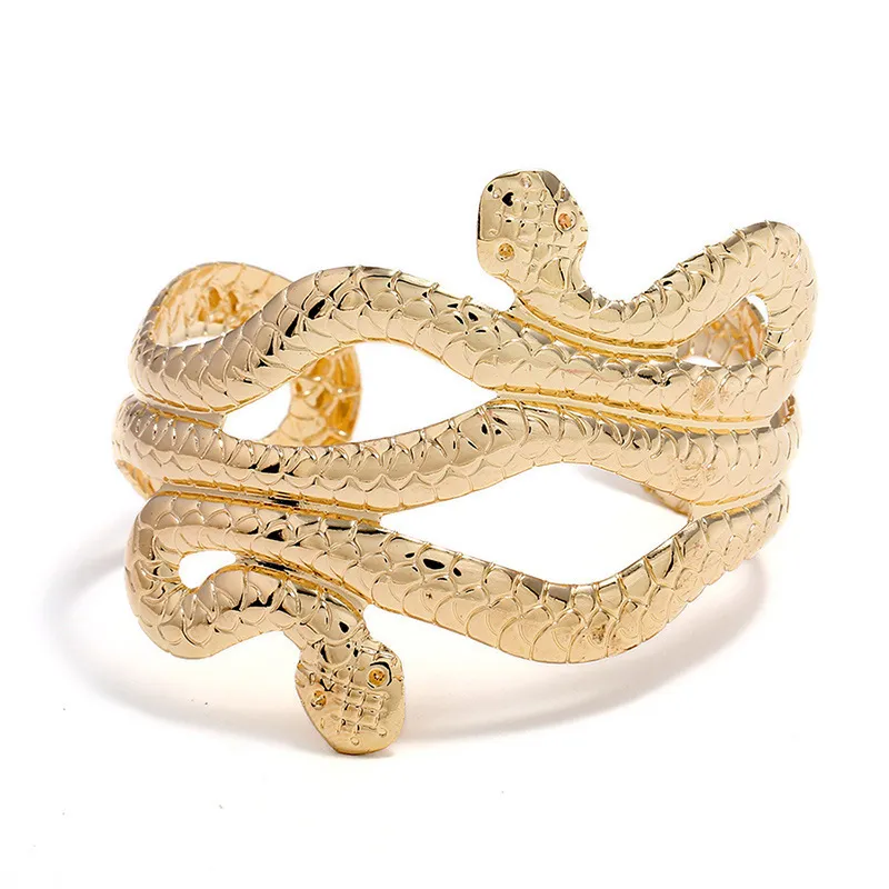 Unisex Fashion Exaggerated Punk Alloy Snake Bracelet