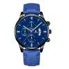 Blue Belt Black Shell Blue Face Silver Needle