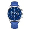 Blue Belt Silver Shell Blue Face Blue Silver Needle