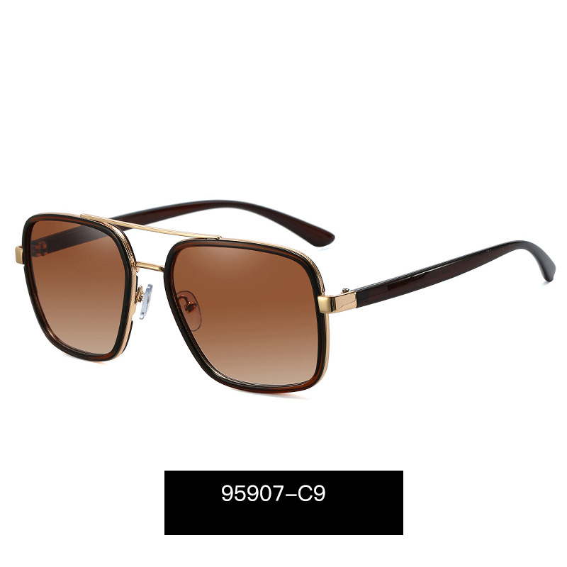 Wholesale Unisex Fashion Pc+ Metal Frame Square Sunglasses