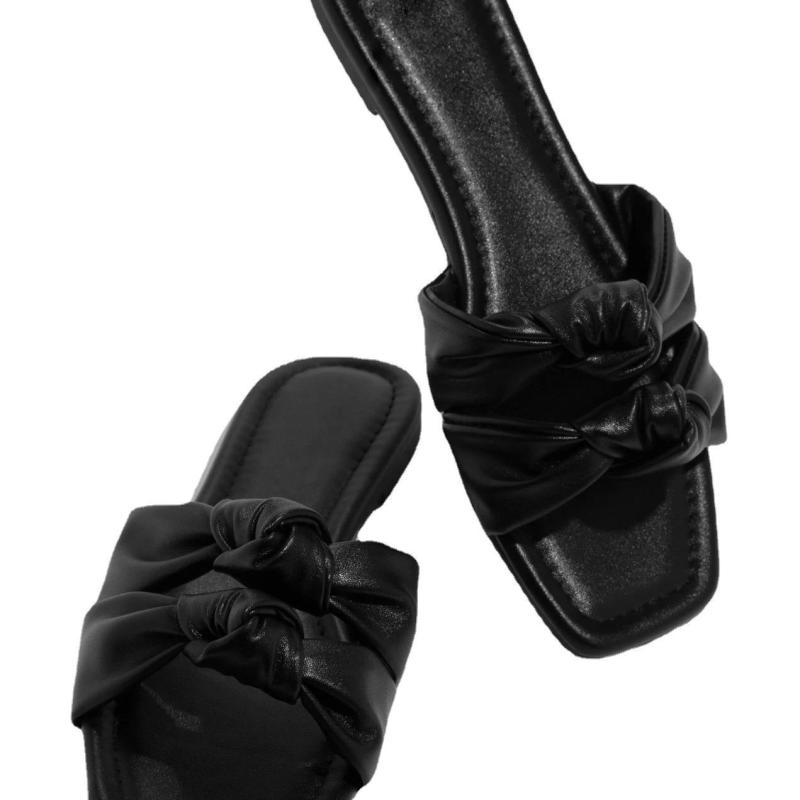ブーツその他 HUNTER [WOMEN] In/Out Top Clip Padded Mule Slippers Black WF Uptown Mule