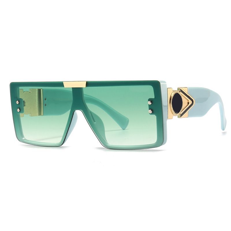 Wholesale Unisex Fashion Square Frame Temple Inlaid Graphic