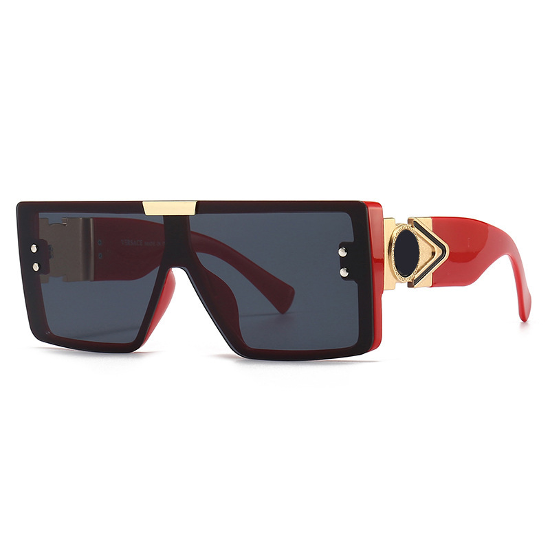 Wholesale Unisex Fashion Square Frame Temple Inlaid Graphic
