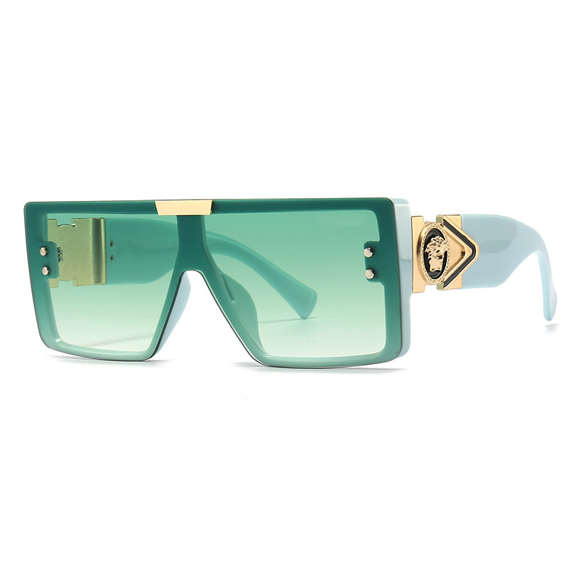 Wholesale Unisex Fashion Square Frame Temple Inlaid Graphic