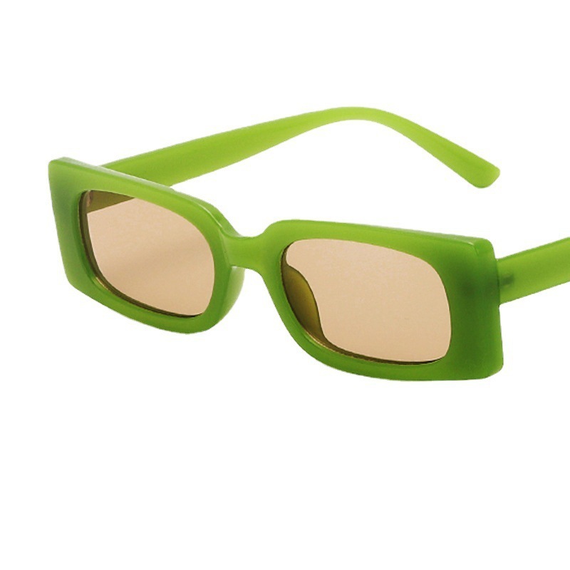 Wholesale Unisex Simple Jelly Square Sunglasses