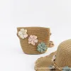 Khaki- Rhinestone Flower