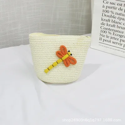 Kids Strawberry Crochet Crossbody Bag Cartoon Strawberry Radish Star Toddler Mini