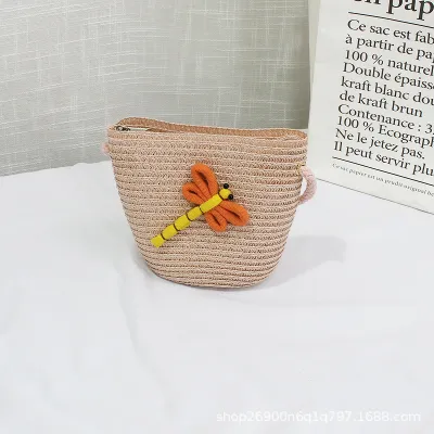 Kids Strawberry Crochet Crossbody Bag Cartoon Strawberry Radish Star Toddler Mini