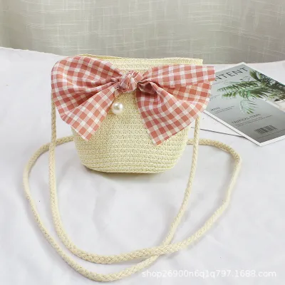 Kids Strawberry Crochet Crossbody Bag Cartoon Strawberry Radish Star Toddler Mini