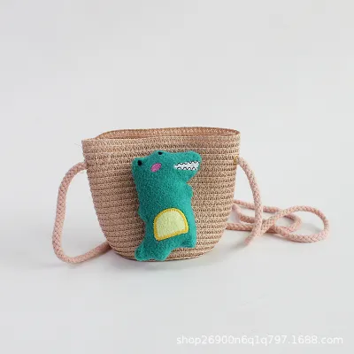 Kids Strawberry Crochet Crossbody Bag Cartoon Strawberry Radish Star Toddler Mini