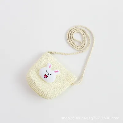 Kids Strawberry Crochet Crossbody Bag Cartoon Strawberry Radish Star Toddler Mini