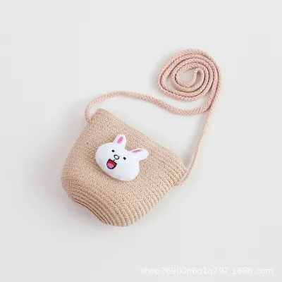 Kids Strawberry Crochet Crossbody Bag Cartoon Strawberry Radish Star Toddler Mini