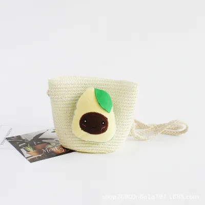 Kids Strawberry Crochet Crossbody Bag Cartoon Strawberry Radish Star Toddler Mini