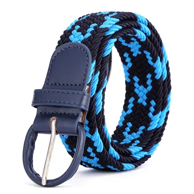 Unisex Fashion Elastic Twill Casual Woven Belt