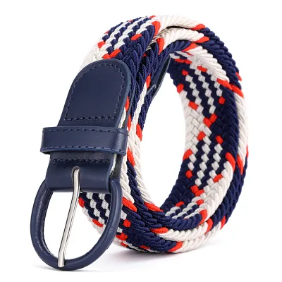 Unisex Fashion Elastic Twill Casual Woven Belt