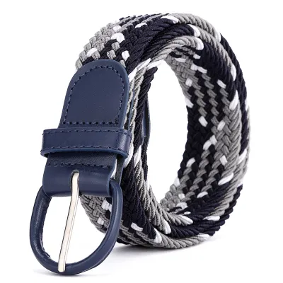 Unisex Fashion Elastic Twill Casual Woven Belt