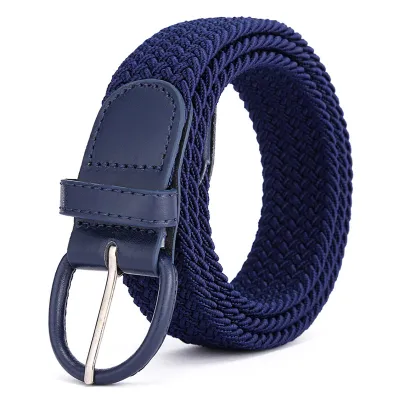 Unisex Fashion Elastic Twill Casual Woven Belt
