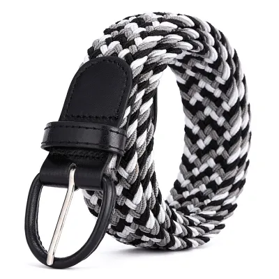Unisex Fashion Elastic Twill Casual Woven Belt