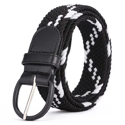 Unisex Fashion Elastic Twill Casual Woven Belt