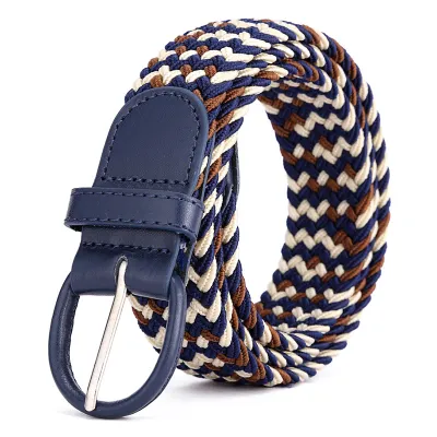 Unisex Fashion Elastic Twill Casual Woven Belt