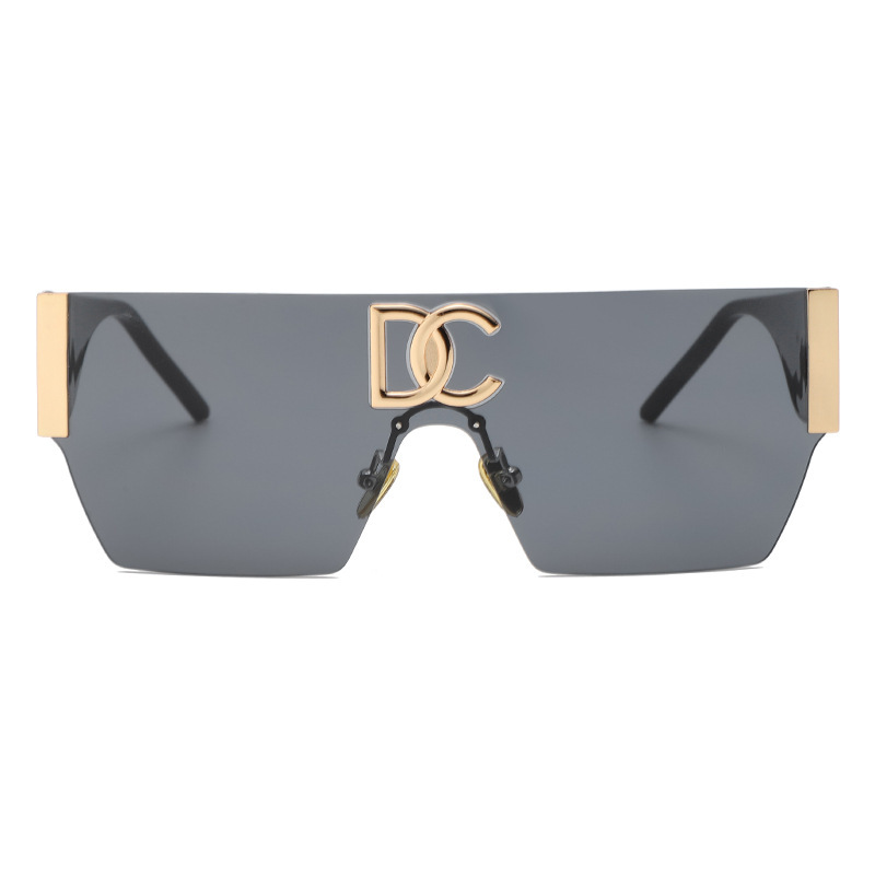 Unique Rimless Metal Frame X Shape Lens Funky Party Shade