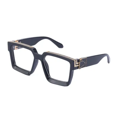 Unisex Fashion Diamond Square Frame Sunglasses PC Lens