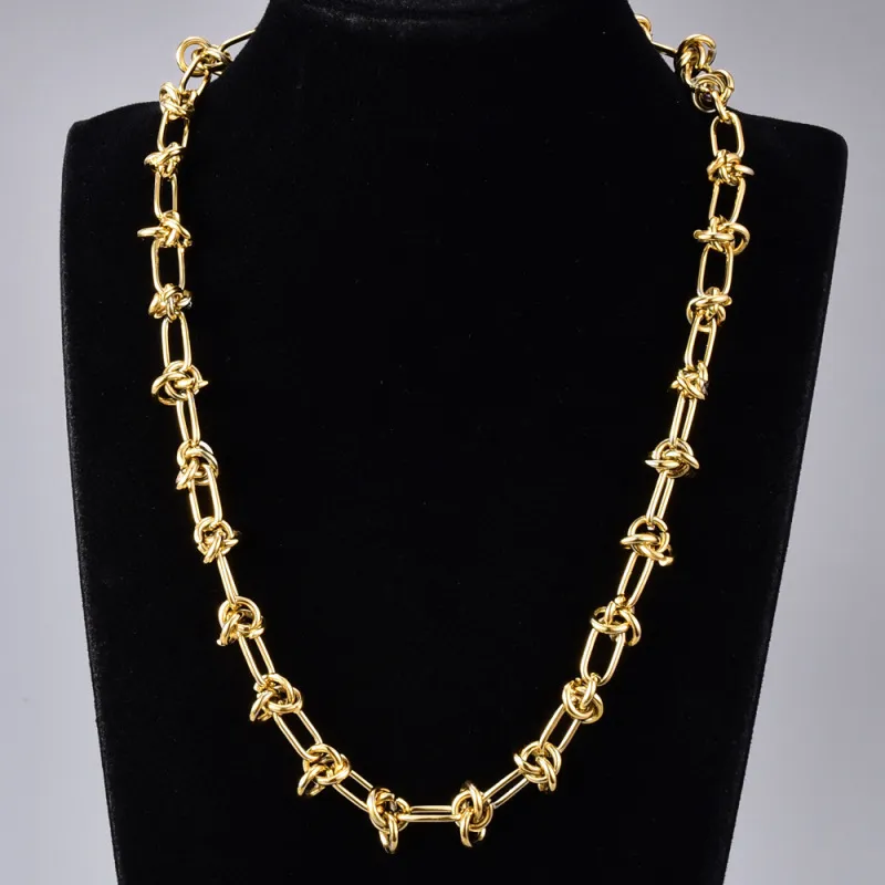 Women Fashion Heart-Shaped Titanium Steel Chain Necklace