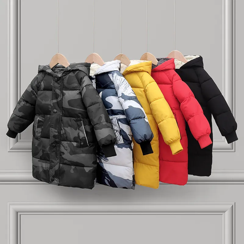 Kids Toddler Girls Boy Solid Zip Bubble Coat