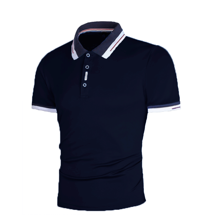 Tシャツ・カットソー IONSEOUL Checker Collar Polo T-Shirt (2color) JE1015 Wholesale Men Casual Colorblock Lapel Short Sleeve Loose