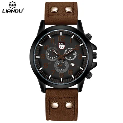 Men's Fashion Sports Calendar Quartz Watch
